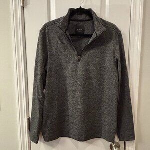 01.Algo Medium (M) Performance Dark Gray Quarter Zip Sweater Pullover